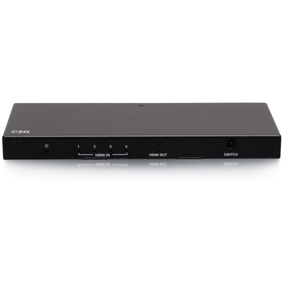 C2G C2G41604 Commutateur HDMI 4 Ports - Boîte de Commutation Vidéo HDMI 4K Prend en Charge la Résolution 4K