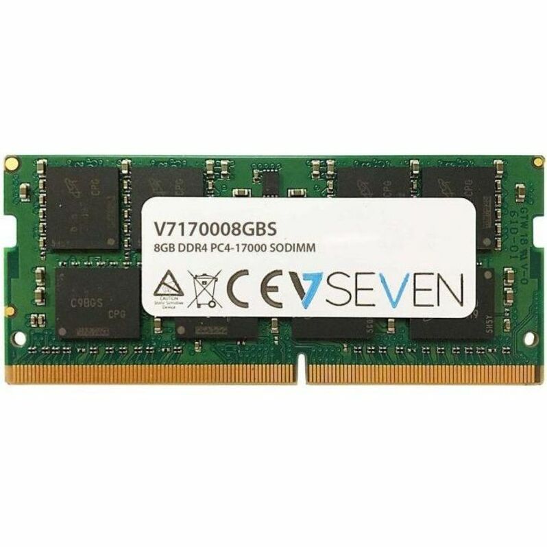 V7 V7170008GBS-U 8GB DDR4 SDRAM Memory Module, High Performance RAM for Notebooks