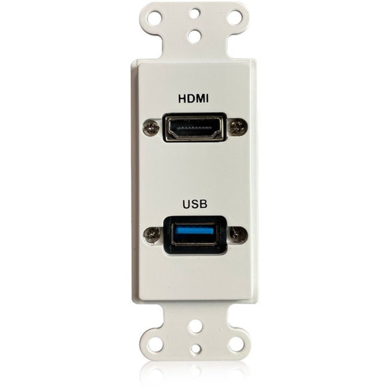 Pelat WPD-HD-U3A-AW Port HDMI Putih 1 Gang