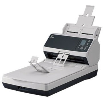 Compact profile view of Fujitsu fi-8270 scanner showing integrated design