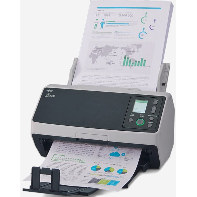 Fujitsu PA03810-B005 fi-8190 Scanner ADF/Manuale Colore Scansione Fronte/Retro Risoluzione Ottica 600 dpi Velocità di Scansione 180 ipm