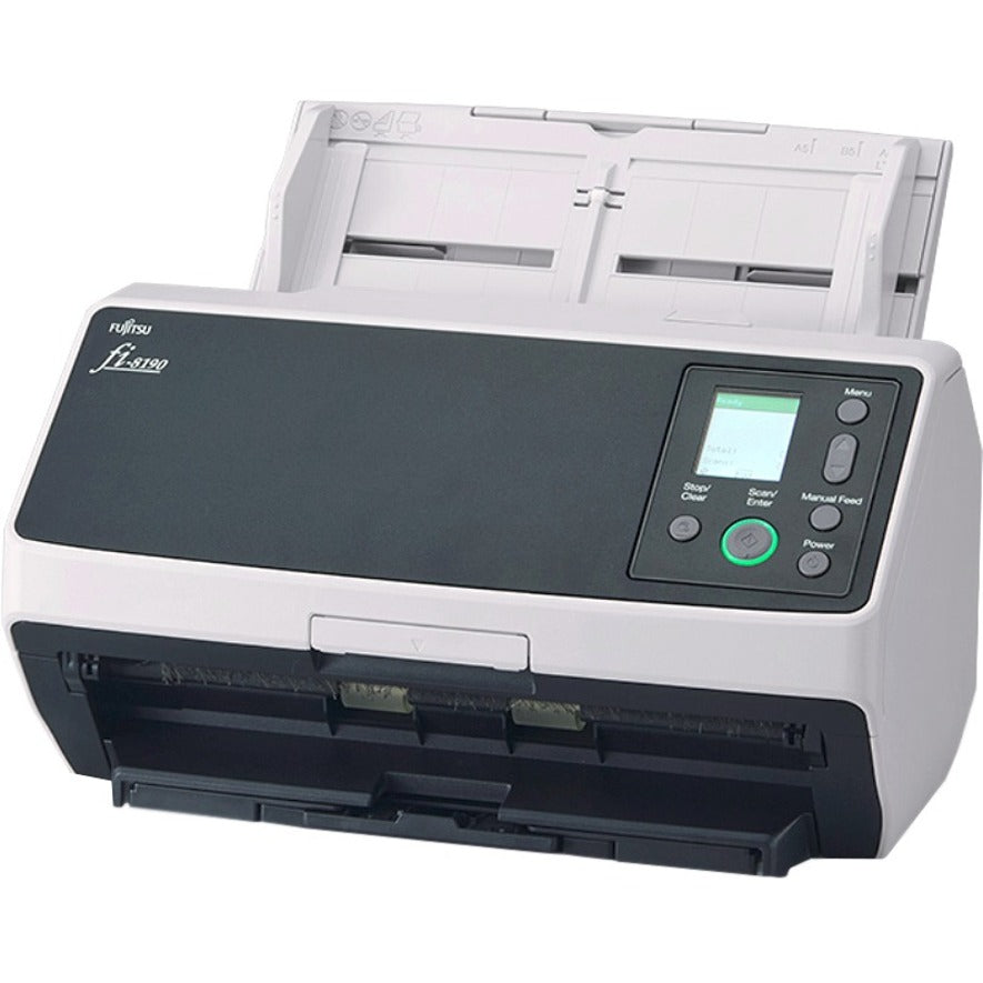 Fujitsu PA03810-B005 fi-8190 ADF/Manual Feed Scanner, Color, Duplex Scanning, 600 dpi Optical Resolution, 180 ipm Scan Speed