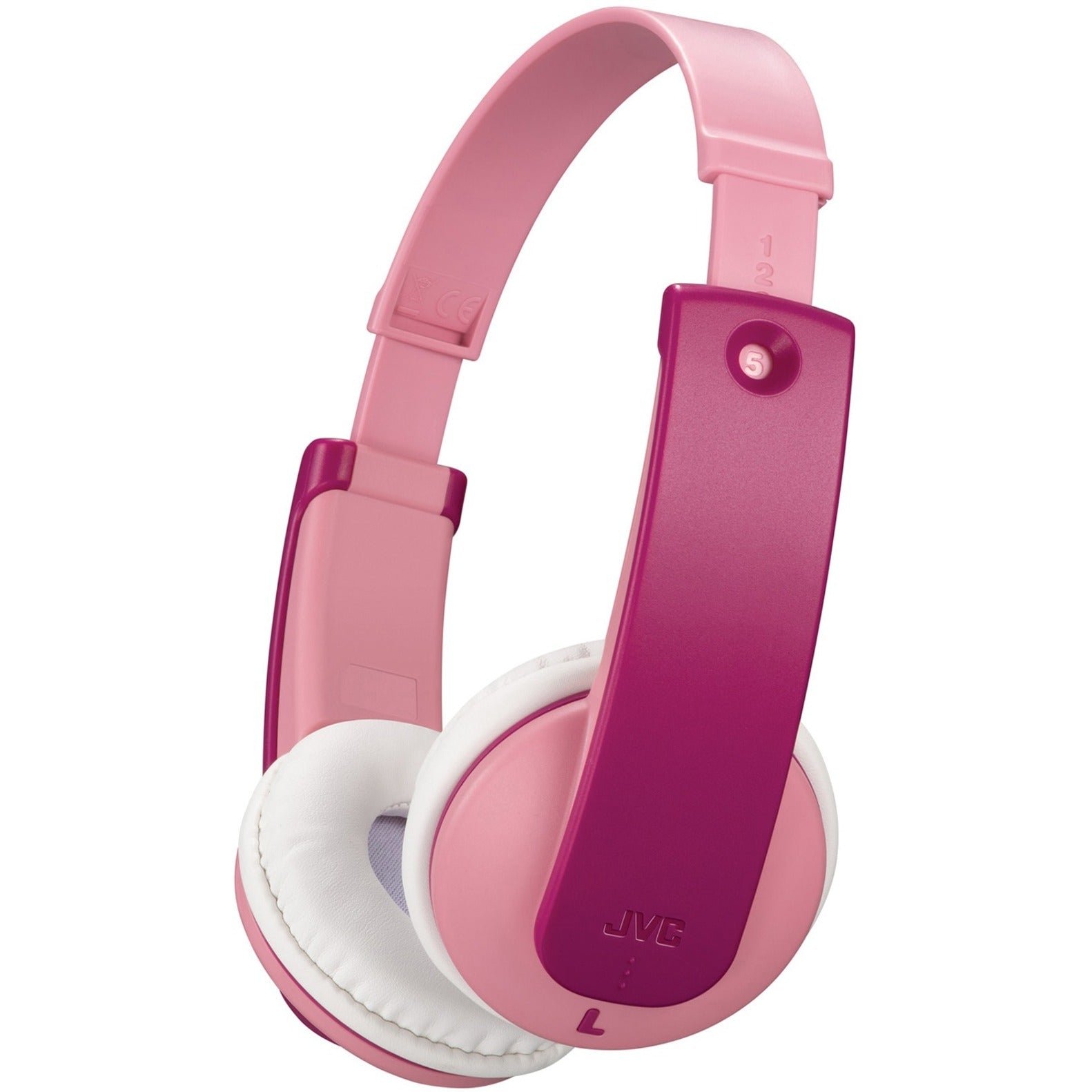 JVC HA-KD10WP HA-KD10W Headset, Wireless Bluetooth 5.0 On-Ear Headphones, Rechargeable Battery, Lightweight, Pink