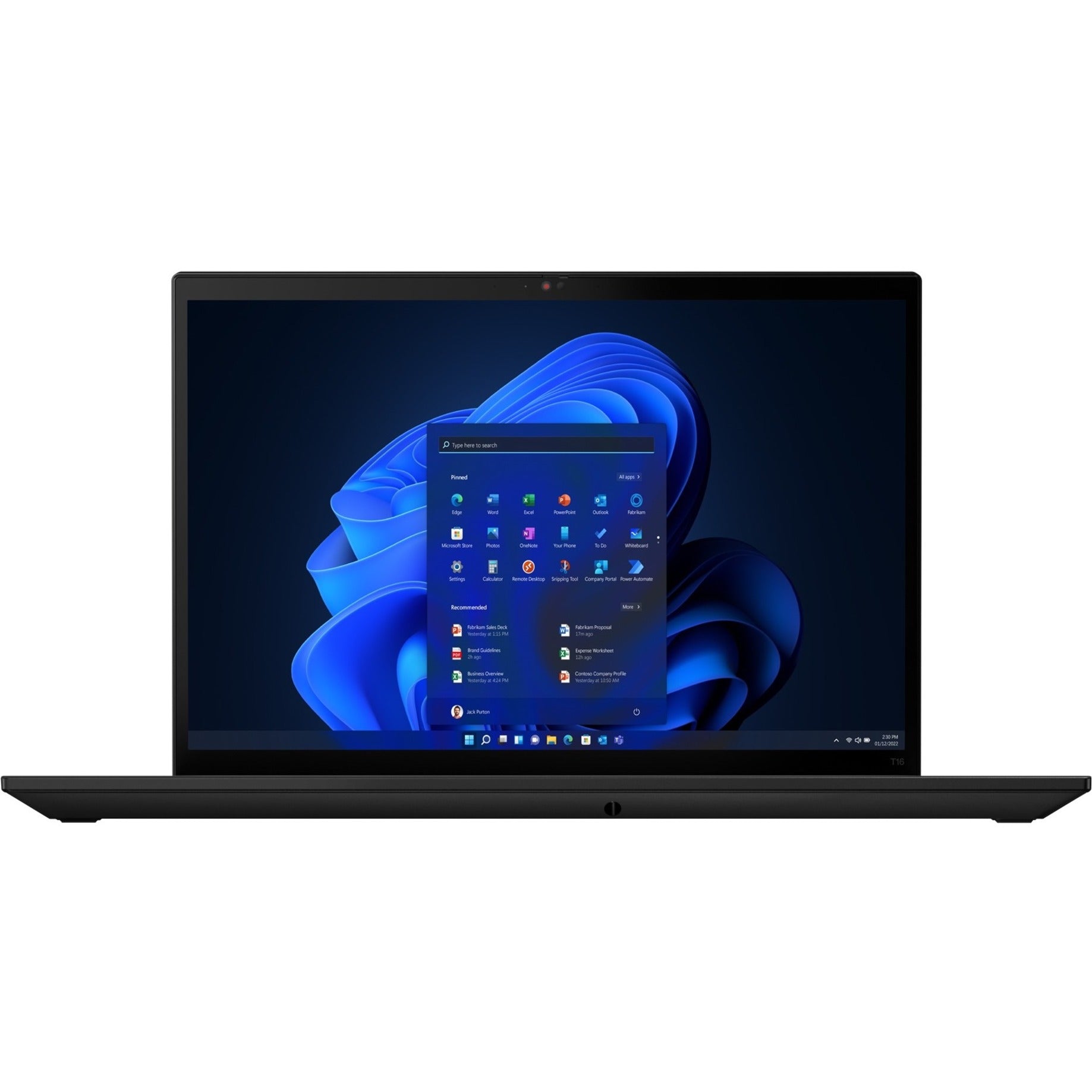 Lenovo 21CH0004US ThinkPad T16 Gen 1 16" Notebook, Ryzen 5 PRO, 16GB RAM, 256GB SSD, Windows 11 Pro