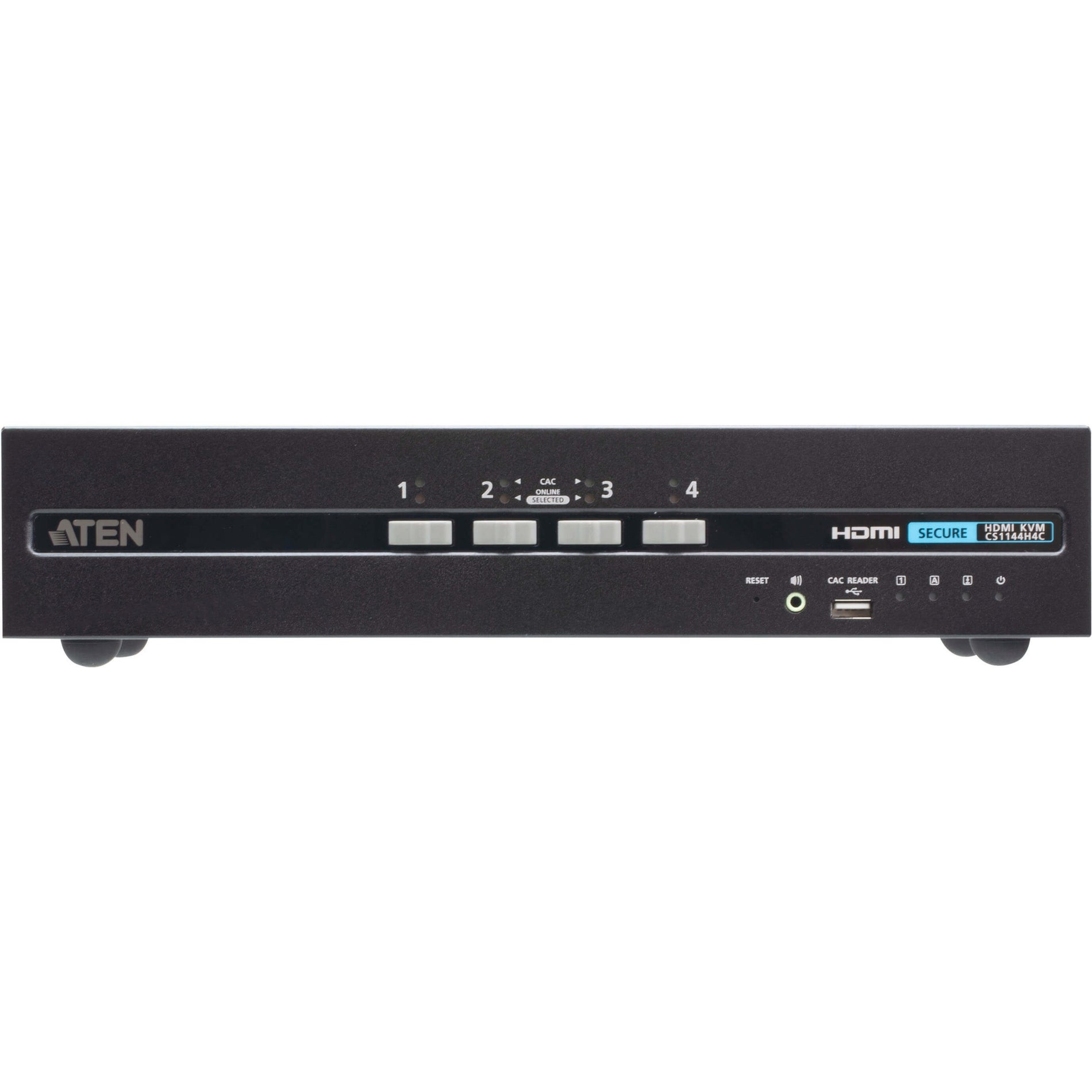 ATEN CS1144H4C 4-Port USB HDMI Dual Display Secure KVM Switch with CAC (PSD PP v4.0 Compliant)