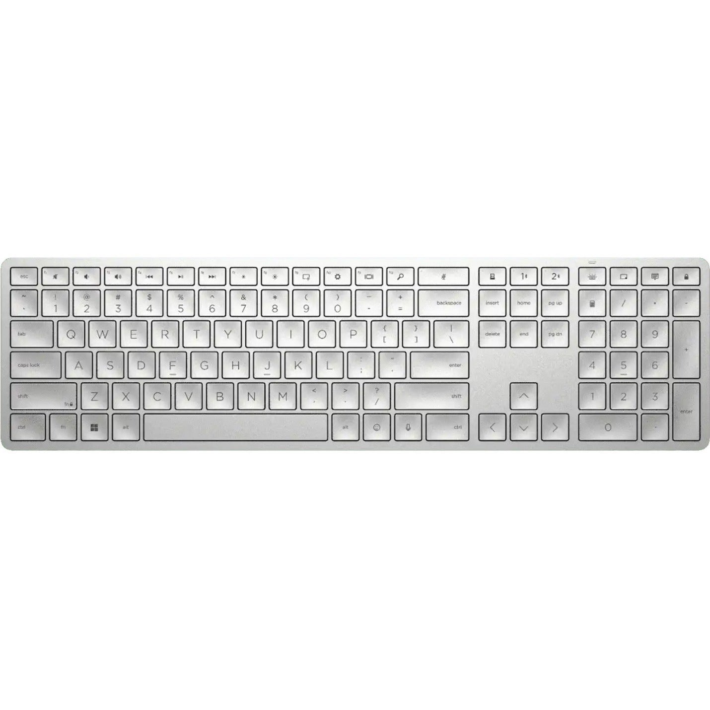 HP 970 Programmierbare kabellose Tastatur beleuchtet leise Tasten Unterstützung für mehrere Hosts