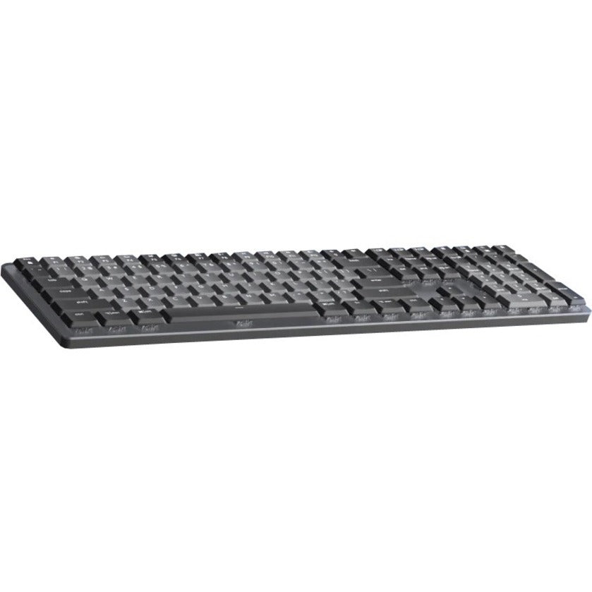 Logitech 920-010547 MX Mechanical Keyboard, Wireless Bluetooth, Quiet Keys, Rechargeable Battery, Illuminated, Full-size Keyboard