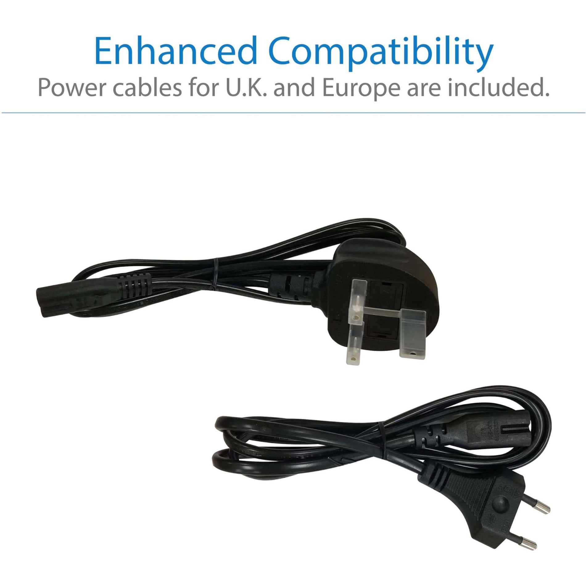 UK and European power cables included with the docking station-alternate-image12