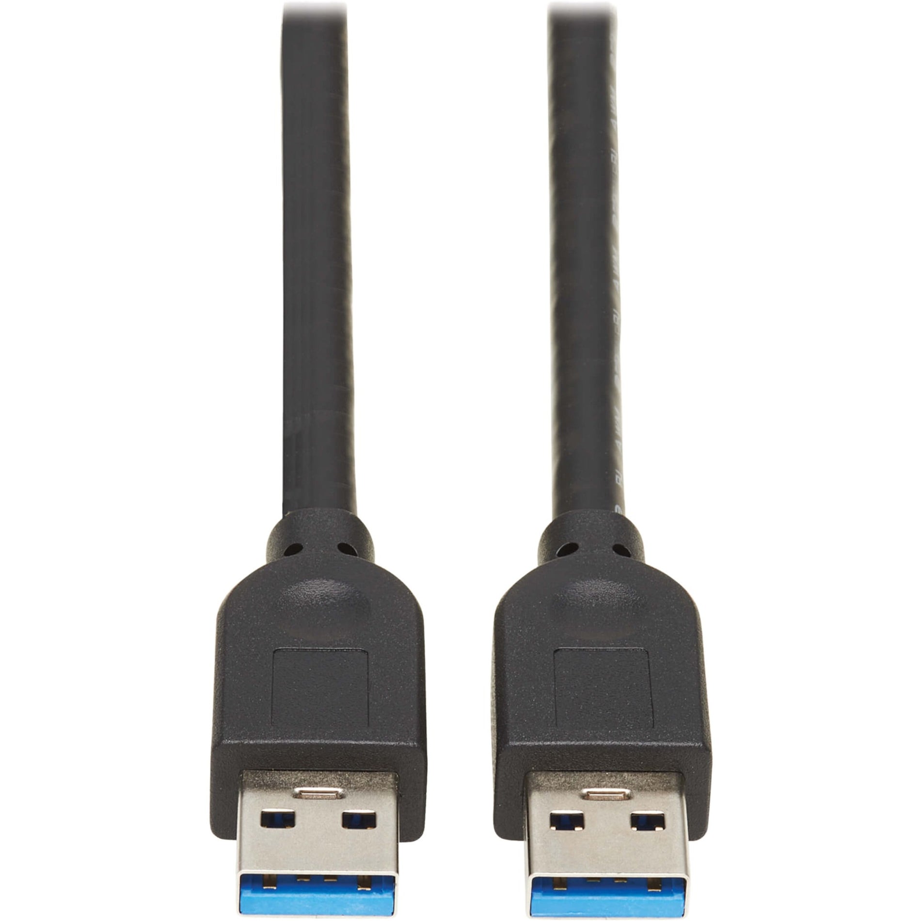 Close-up view of USB 3.0 Type-A male connectors with blue internal components and black housing-alternate-image1