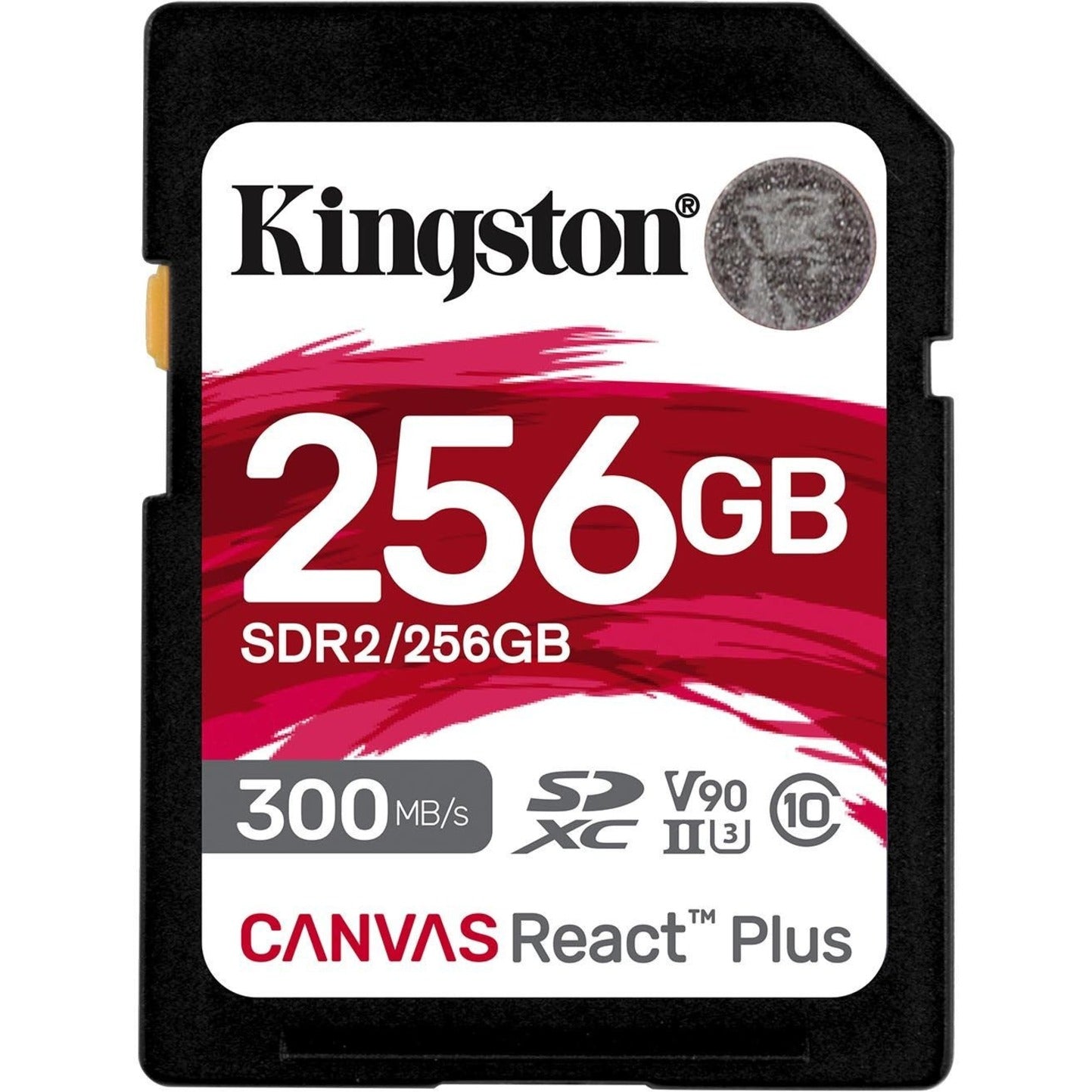 Kingston SDR2/256GB Canvas React Plus 256GB SDXC Card Velocità di lettura 300 MB/s Classe di velocità video V90