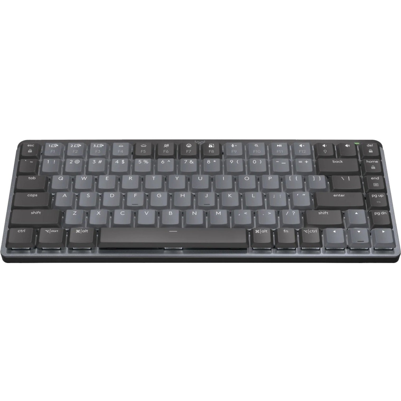 Logitech 920-010550 MX Clavier Mécanique Mini sans Fil Illuminé Tactile Silencieux Graphite