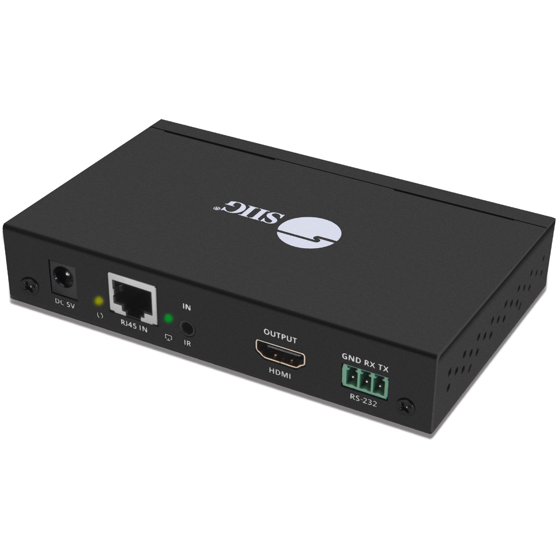 SIIG CE-H23C11-S2 HDMI Over IP Extender with IR - Receiver Full HD 1080p Video Extender Receiver SIIG CE-H23C11-S2 HDMI sur IP Extender avec IR - Récepteur Récepteur d'extension vidéo Full HD 1080p