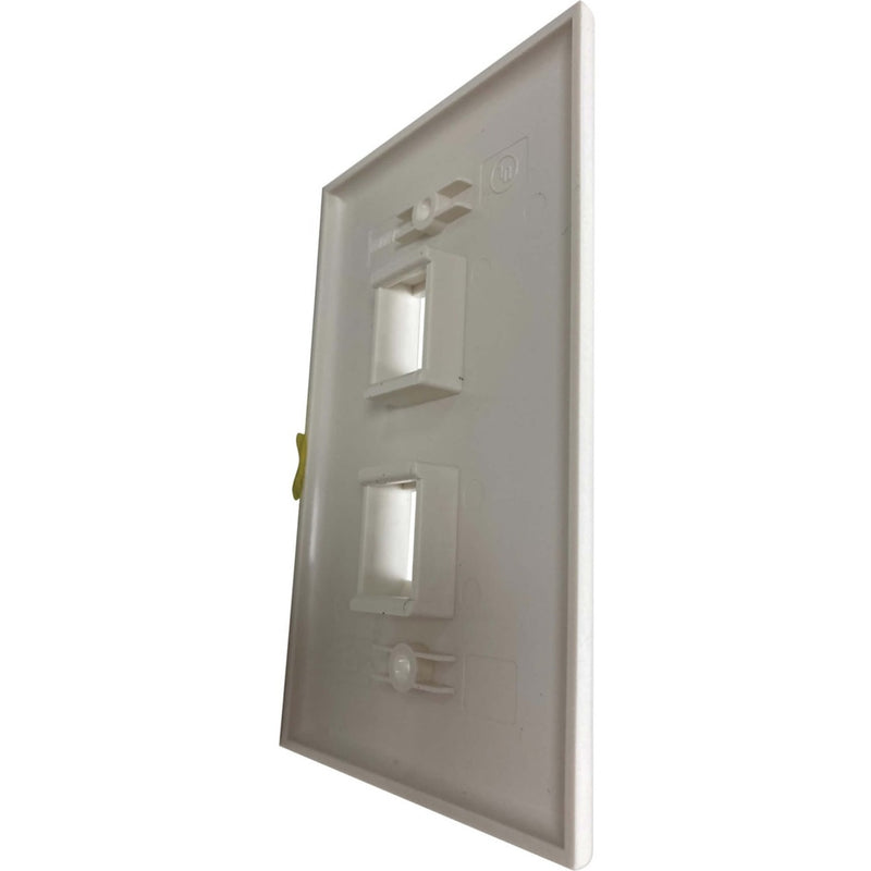 Side profile view of wall plate showing mounting depth and clearance