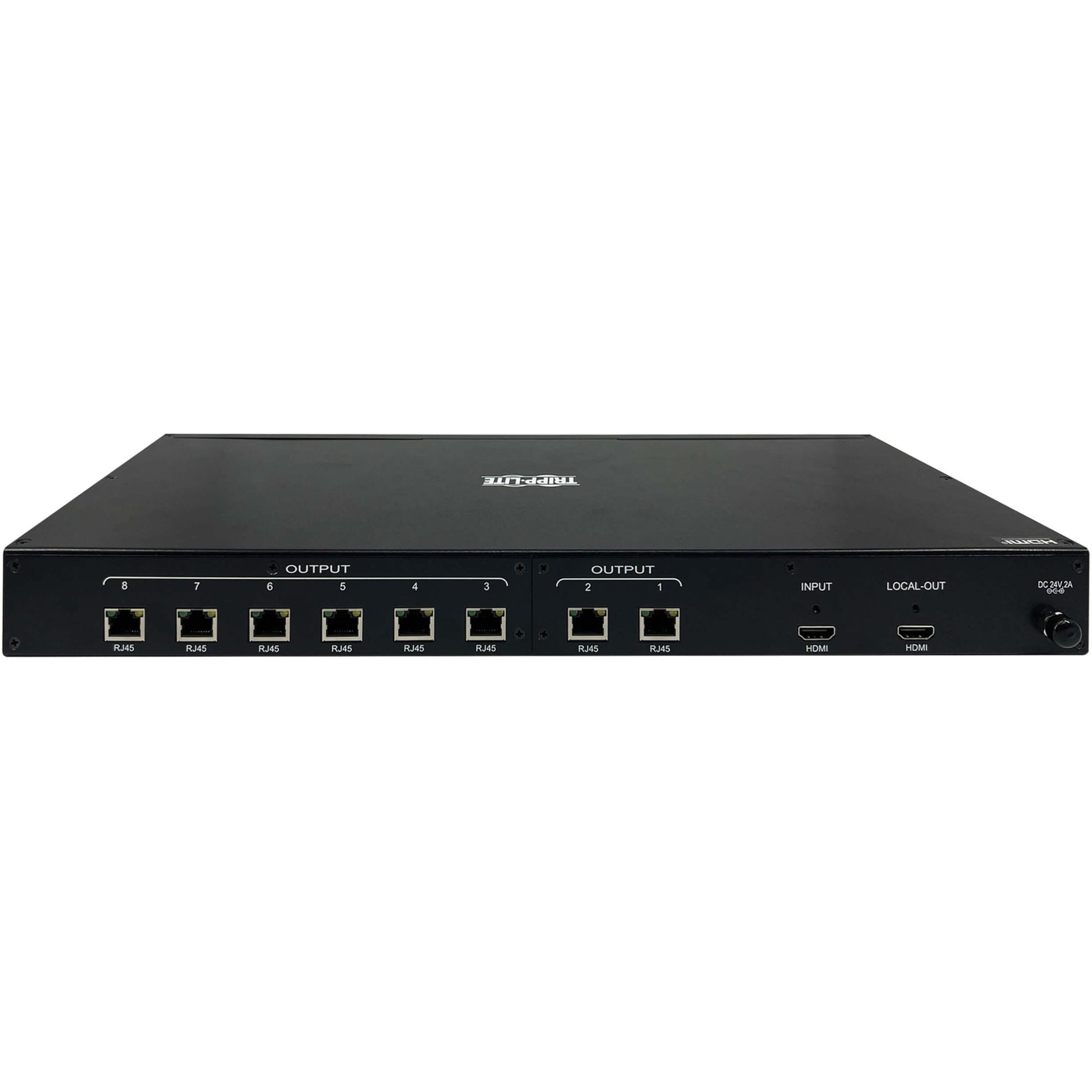 Tripp Lite B127A-008-BH 8-Port HDMI over Cat6 Splitter, 4K Video Resolution, TAA Compliant