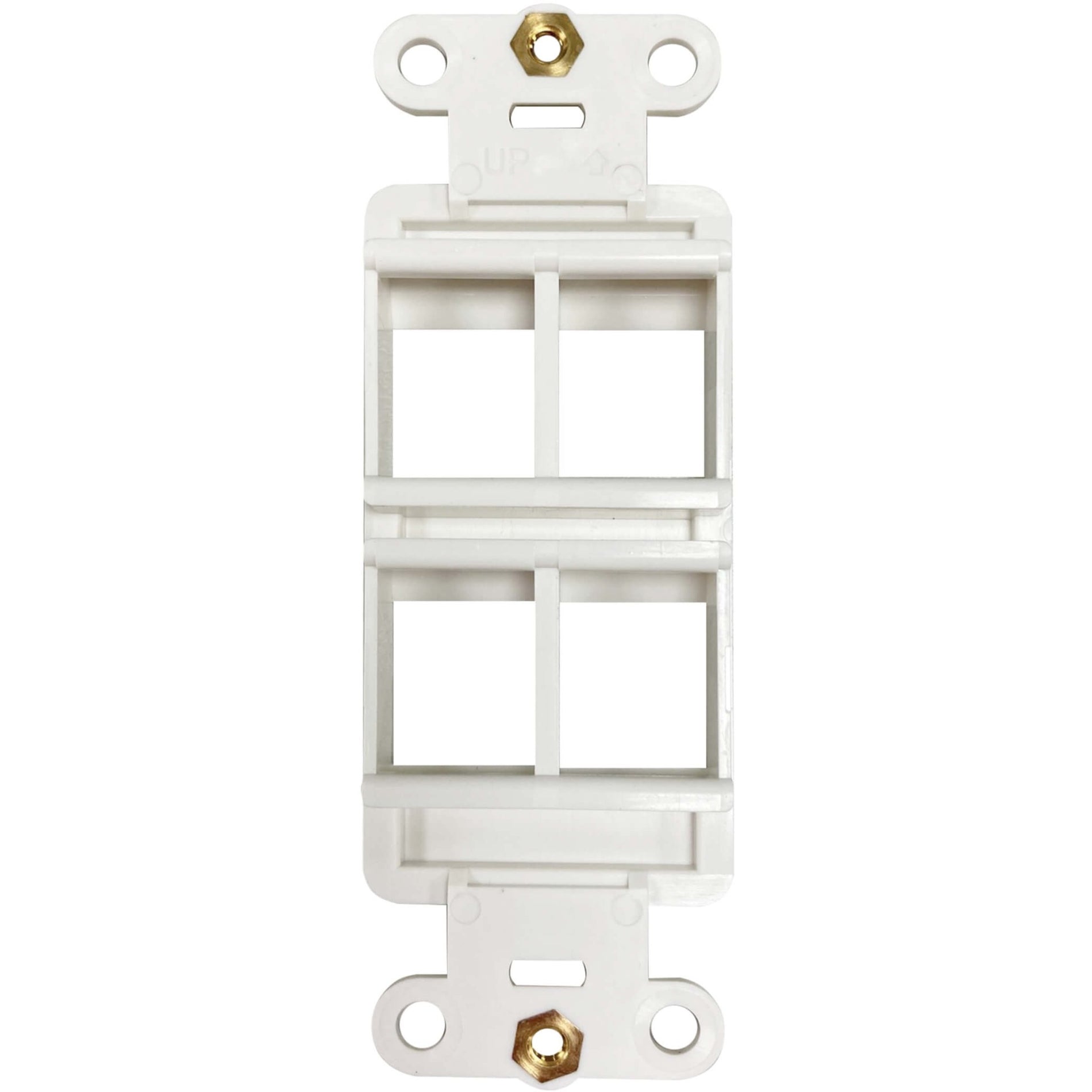 Tripp Lite N042DAB-004V-IV Safe-IT 4-Port Antibacterial Wall-Mount Insert, Ivory