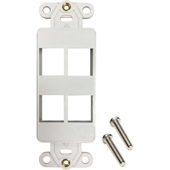 Tripp - Lite N042DAB-004V-IV Safe-IT 4-Port Antibacterial Wall-Mount Insert Avorio