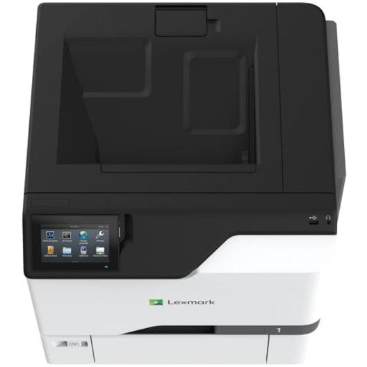 Top-down view of Lexmark CS730de emphasizing smart features and connectivity