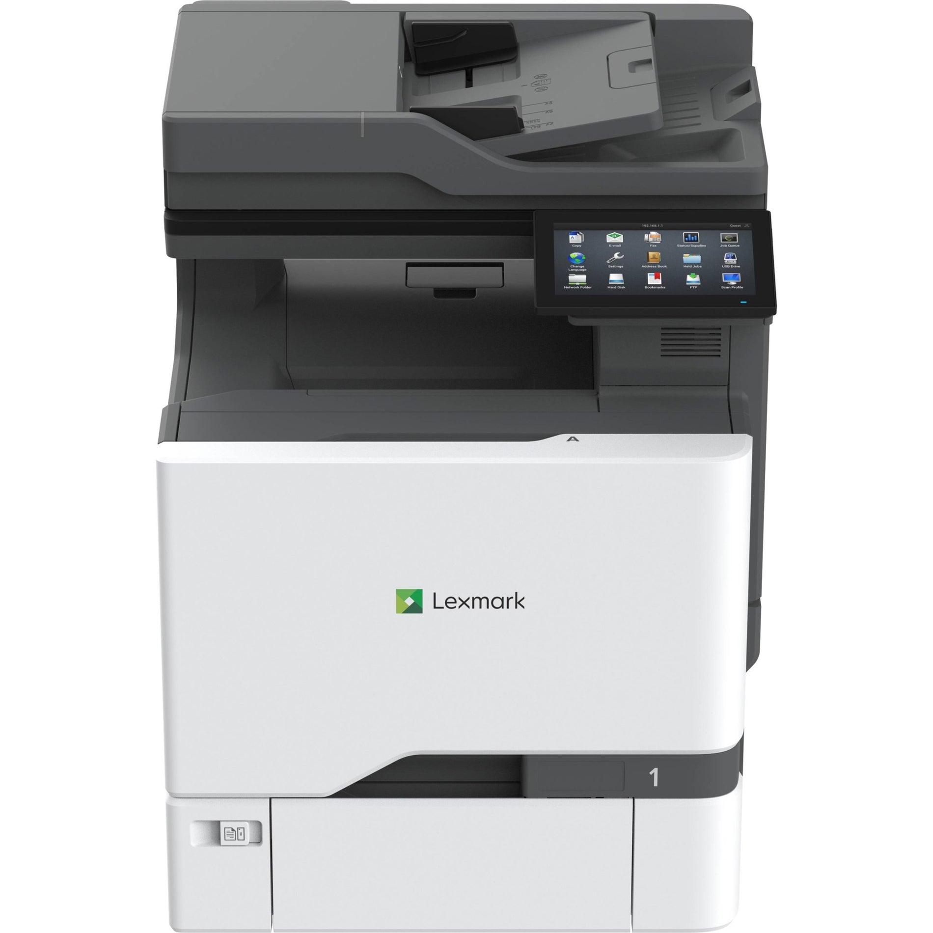 ليكسمارك 47C9500 CX730de طابعة متعددة الوظائف بتقنية الليزر اللونية، طباعة ذاتية الطباعة الثنائية التلقائية، سرعة الطباعة 42 صفحة في الدقيقة، دقة الطباعة 2400 × 600 نقطة في البوصة