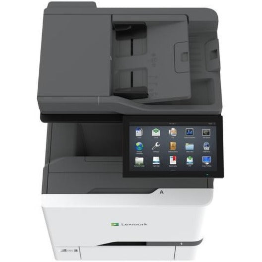 Side view of Lexmark CX735adse showing ergonomic design and interface placement-alternate-image4