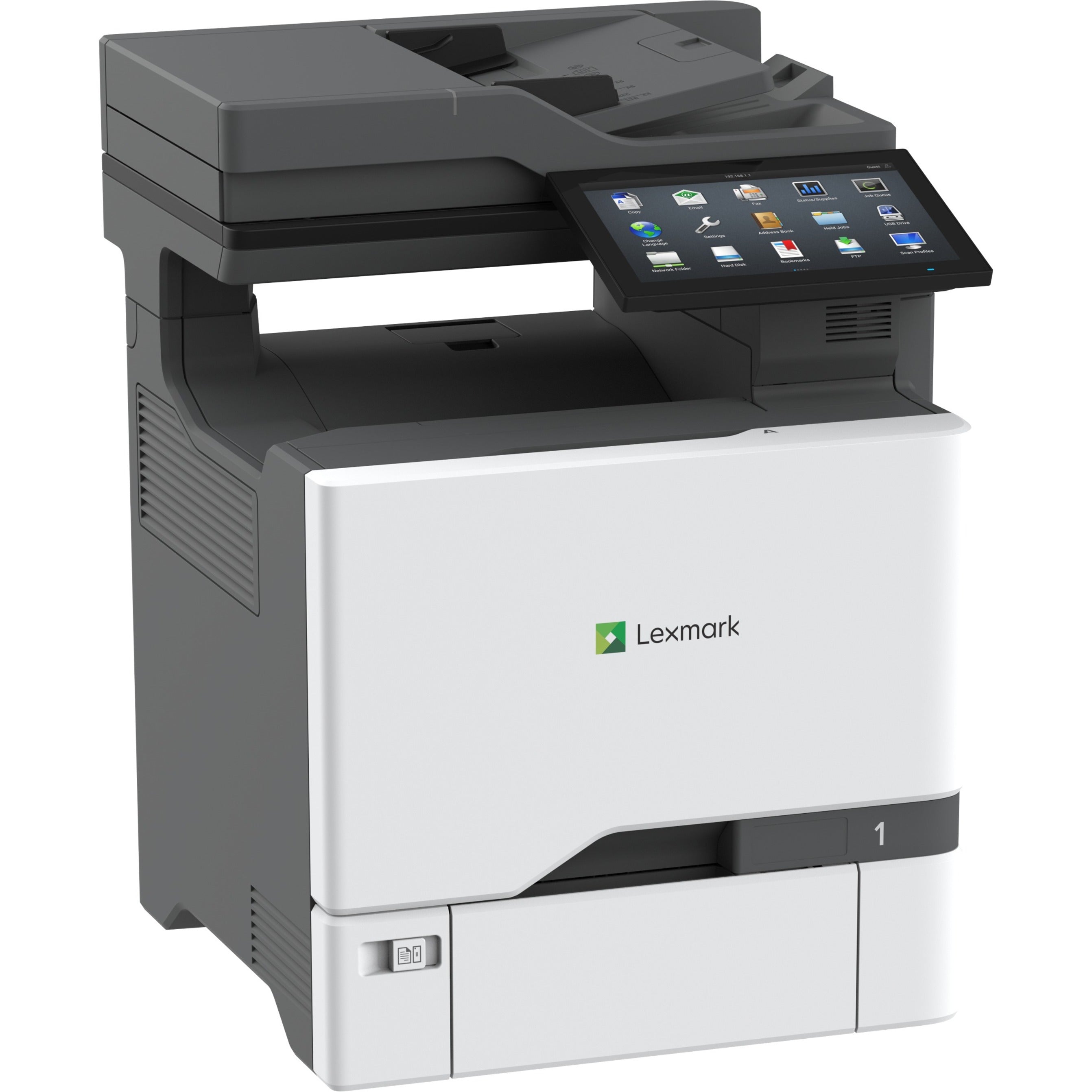 Lexmark CX735adse Color Laser Multifunction Printer, 52ppm, 2400x600 dpi, Automatic Duplex, Scan/Copy/Fax, 10 Touchscreen, Gigabit Ethernet - 47C9600 (1 Year Warranty)