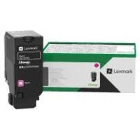 Lexmark 71C10M0 magenta toner cartridge in retail packaging with green and black design elements