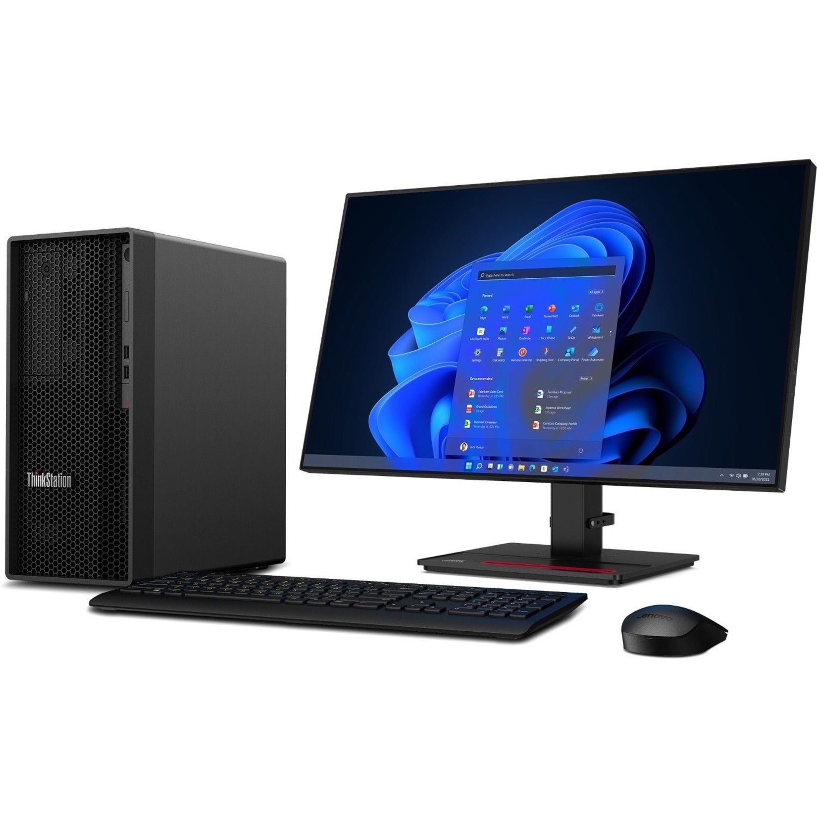 Lenovo 30FM002PUS ThinkStation P360 Workstation, Intel Core i9-12900, 32GB RAM, 1TB SSD, Windows 11 Pro [Discontinued]