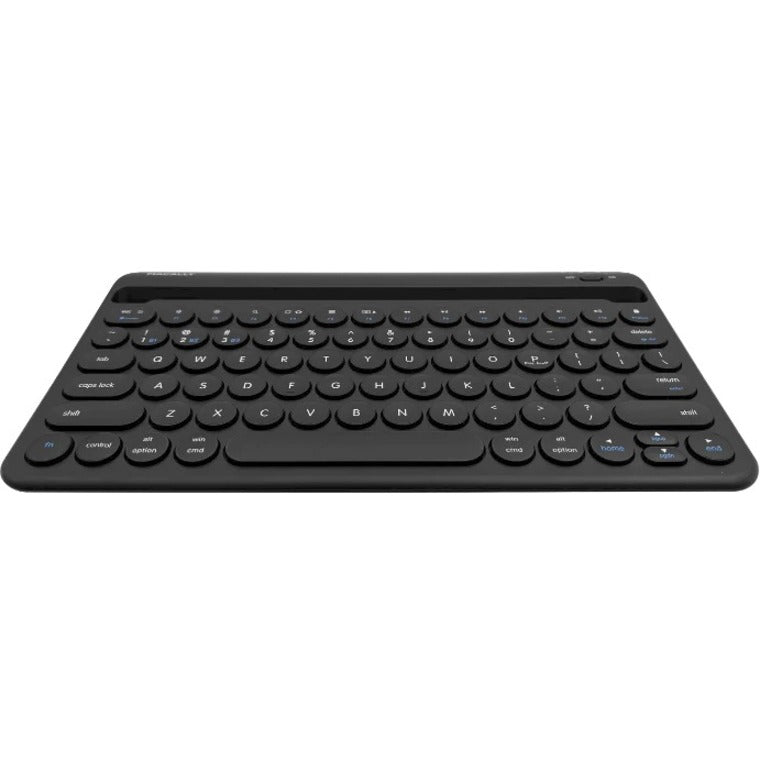 Macally BTTABKEYBATB Wiederaufladbare iPad Bluetooth Kompakte Tastatur Schnellumschaltung 3 Geräte Kabellos 30 ft Betriebsabstand 