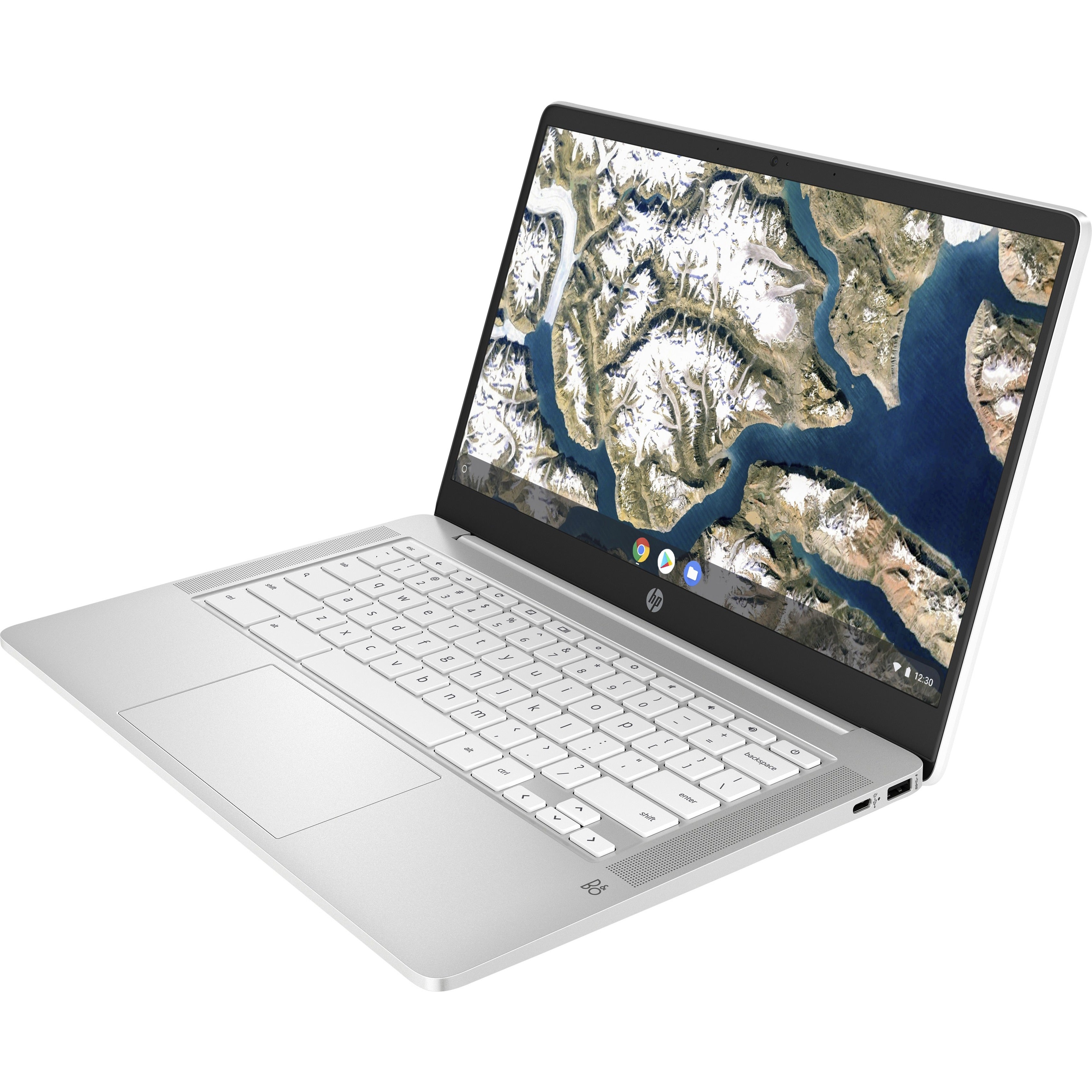 HP Chromebook 14a-na0240nr 14 Touchscreen Chromebook, Intel Celeron N4120 Quad-core, 4GB RAM, 64GB Flash Memory, Ceramic White