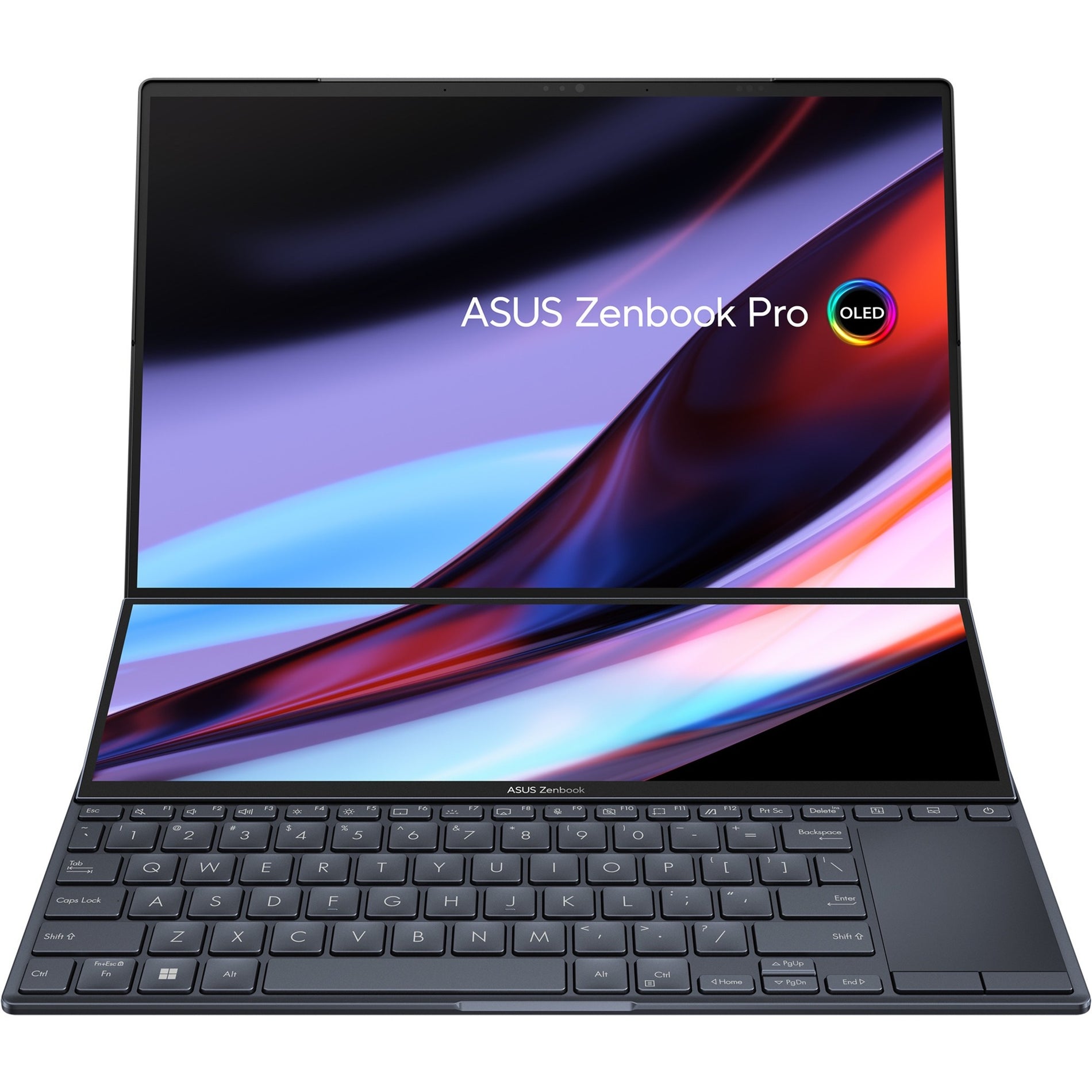 Asus UX8402ZE-DB74T Zenbook Pro 14 Duo OLED 14.5" Touchscreen Notebook, Intel Core i7, 16GB RAM, 1TB SSD, Tech Black