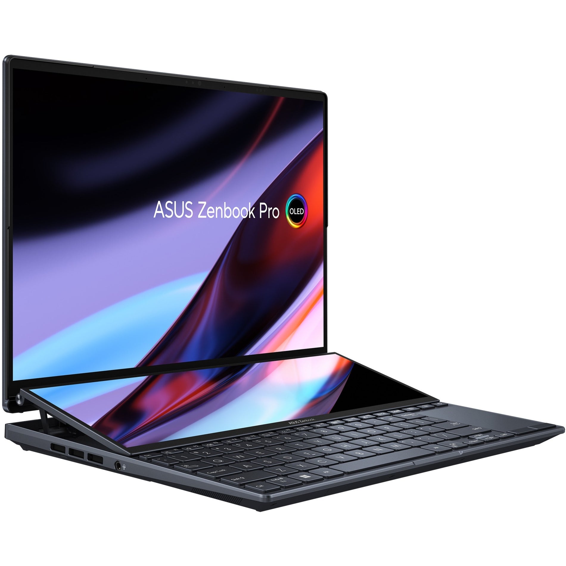 Asus UX8402ZE-DB74T Zenbook Pro 14 Duo OLED 14.5" Touchscreen Notebook, Intel Core i7, 16GB RAM, 1TB SSD, Tech Black