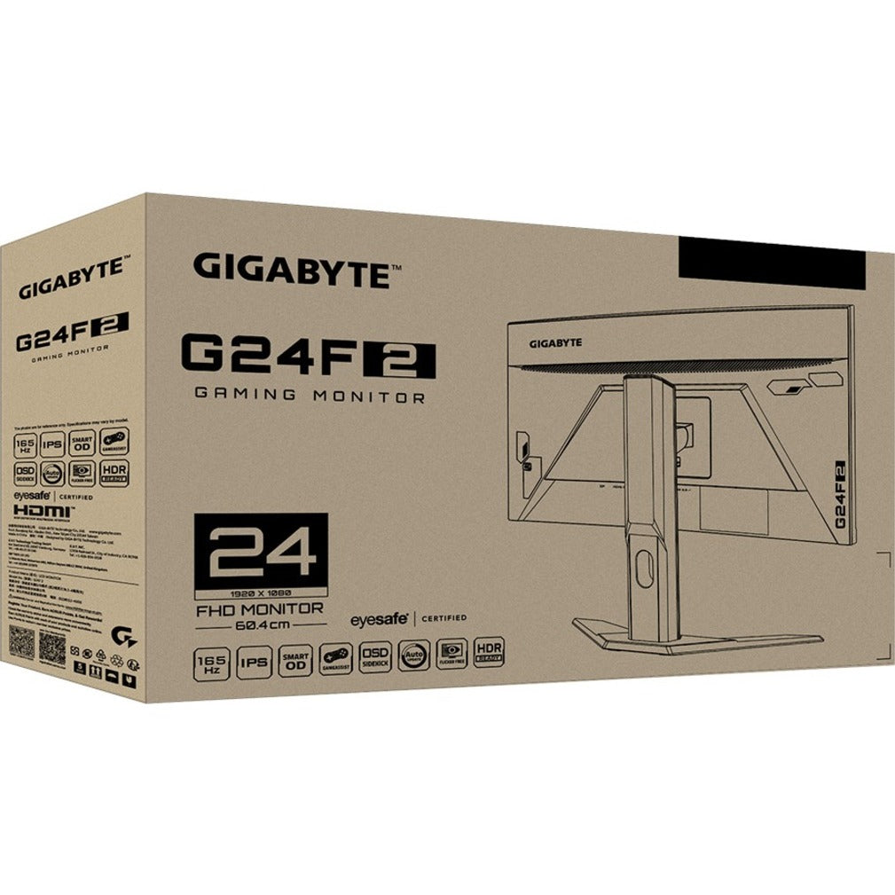 Gigabyte G24F 2 US G24F 2 Gaming Monitor, 23.8" Full HD, 180Hz Refresh Rate, FreeSync Premium