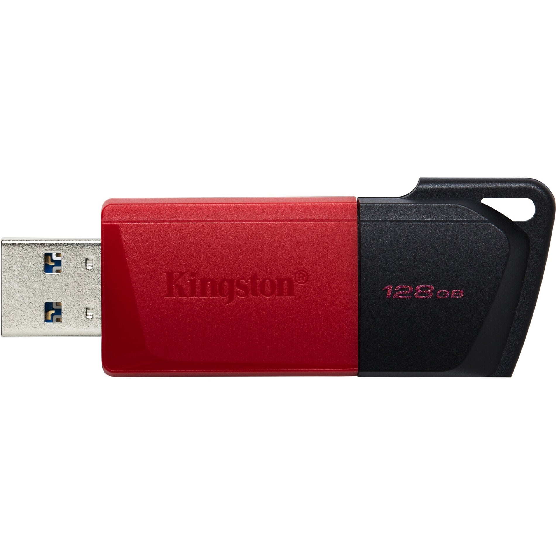 キングストン DTXM/128GB データトラベラー エクソディア M USB フラッシュドライブ、128GB ストレージ、軽量、スライディングキャップ、キーリング、ポータブル  ブランド名：キングストン