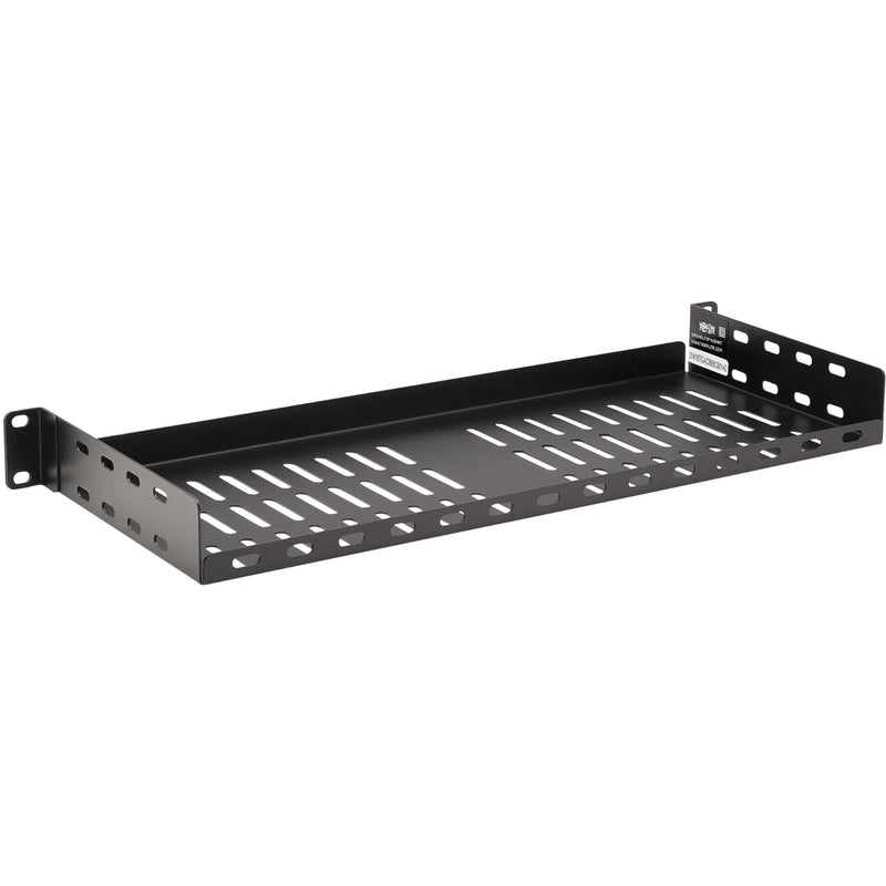 Tripp Lite rack shelf showing vented surface pattern for airflow