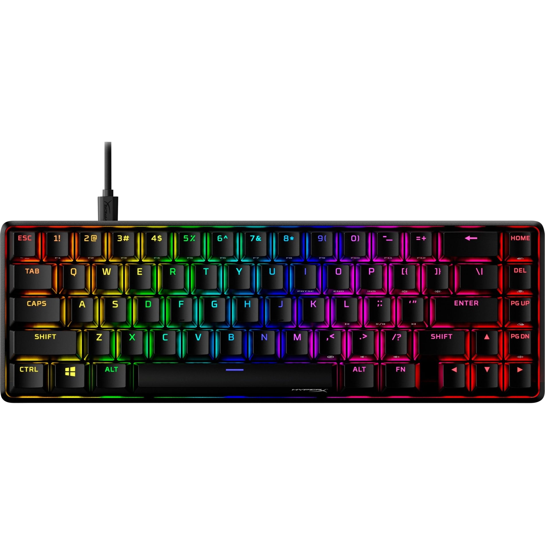 Rood Verlicht RGB LED Mechanisch toetsen USB Type C