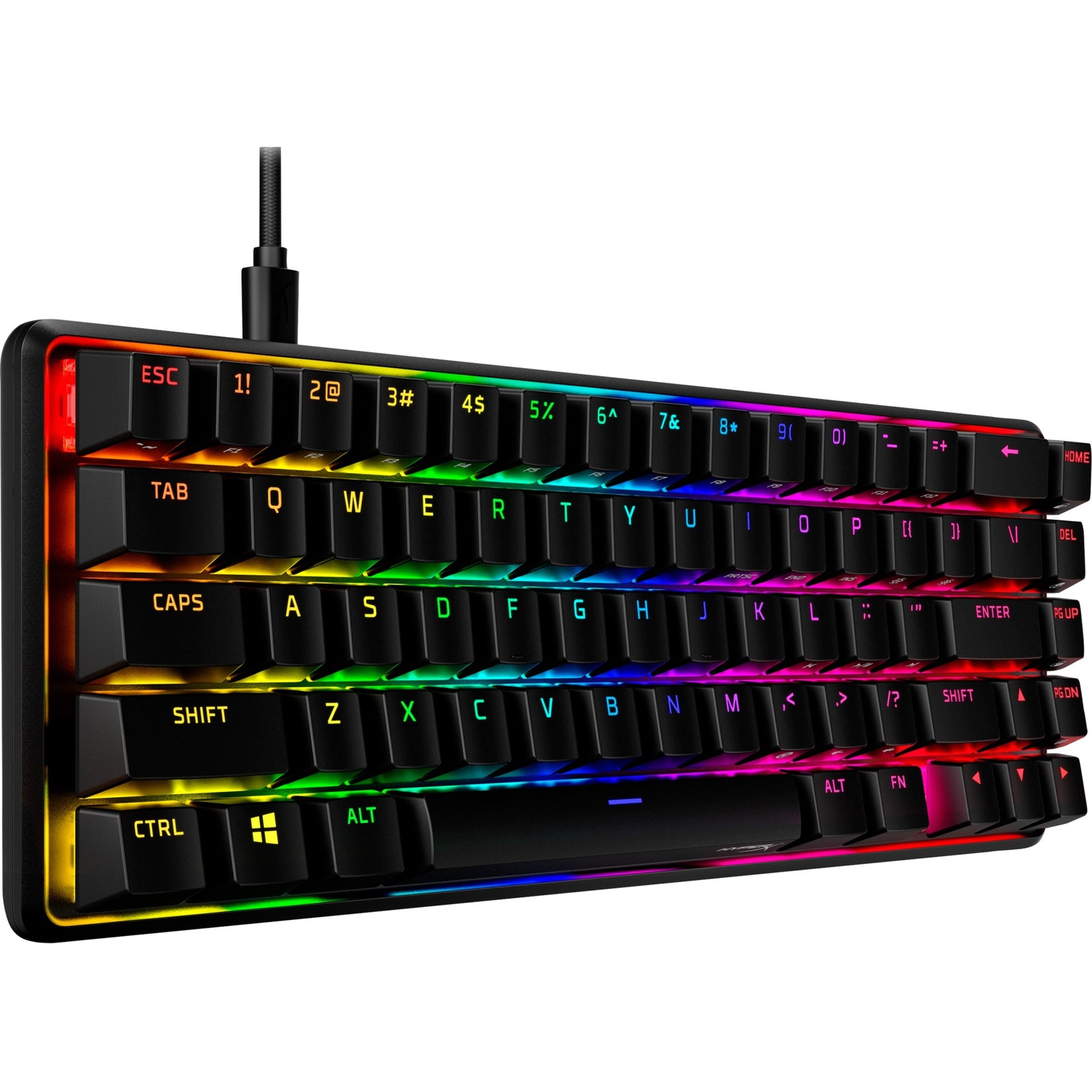 HP 4P5D6AA Alloy Origins 65 Mechanical Gaming Keyboard - Red, Backlit RGB LED, Mechanical Keys, USB Type C