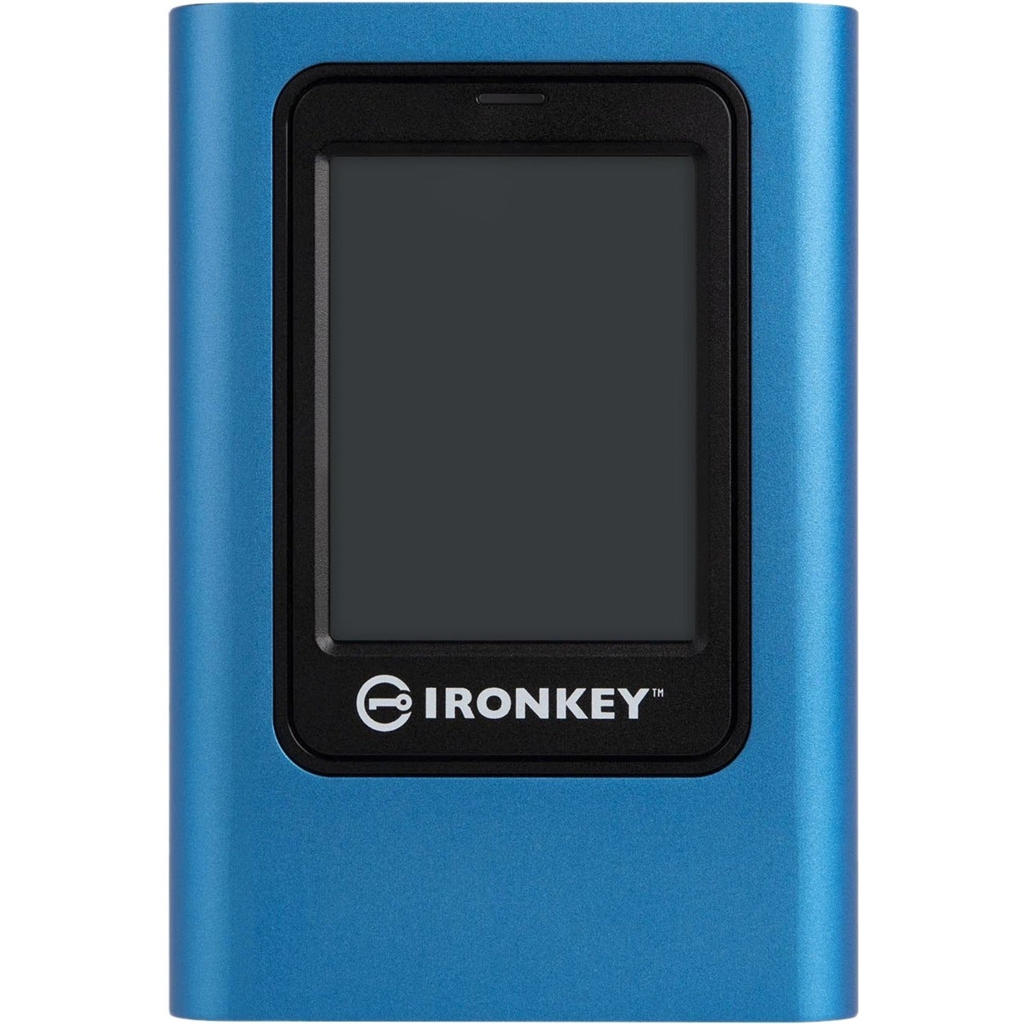 Front view of IronKey Vault Privacy 80 showing touchscreen interface-alternate-image2