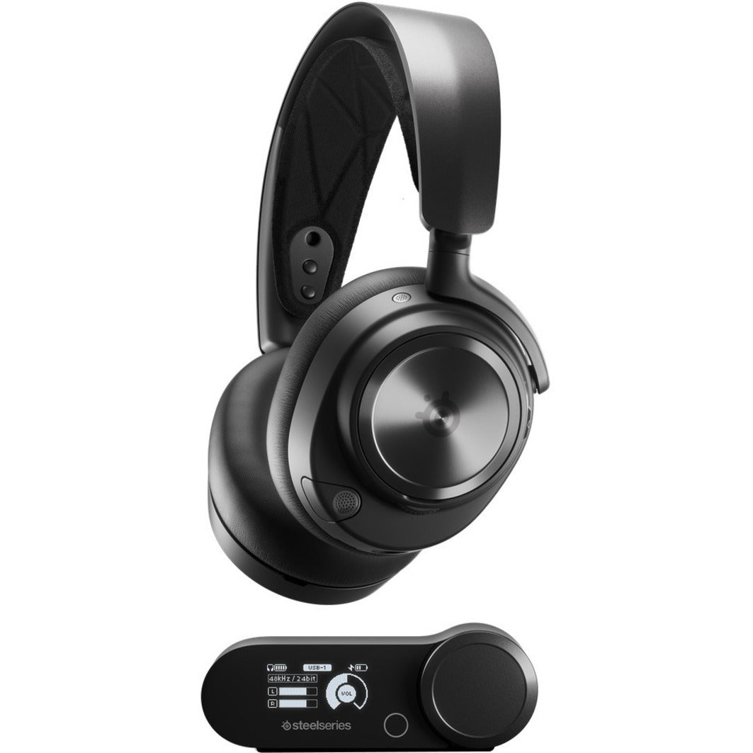 SteelSeries Arctis Nova Pro Wireless gaming headset with wireless base station control unit-alternate-image1