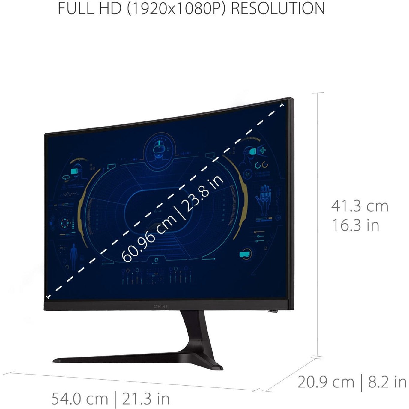 ViewSonic VX2418C 24" 165Hz Curved Gaming Monitor, Full HD, 1ms Response Time, HDMI/DisplayPort