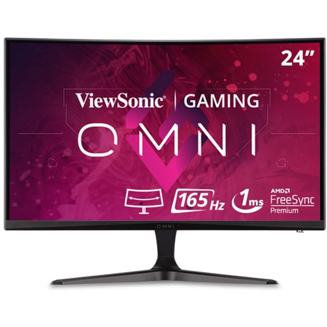 ViewSonic VX2418C 24 165Hz Curved Gaming Monitor, Full HD, 1ms Response Time, HDMI/DisplayPort