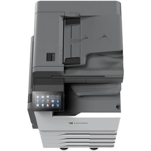 Top-down view of Lexmark CX931dtse showing document feeder and control panel interface-alternate-image5