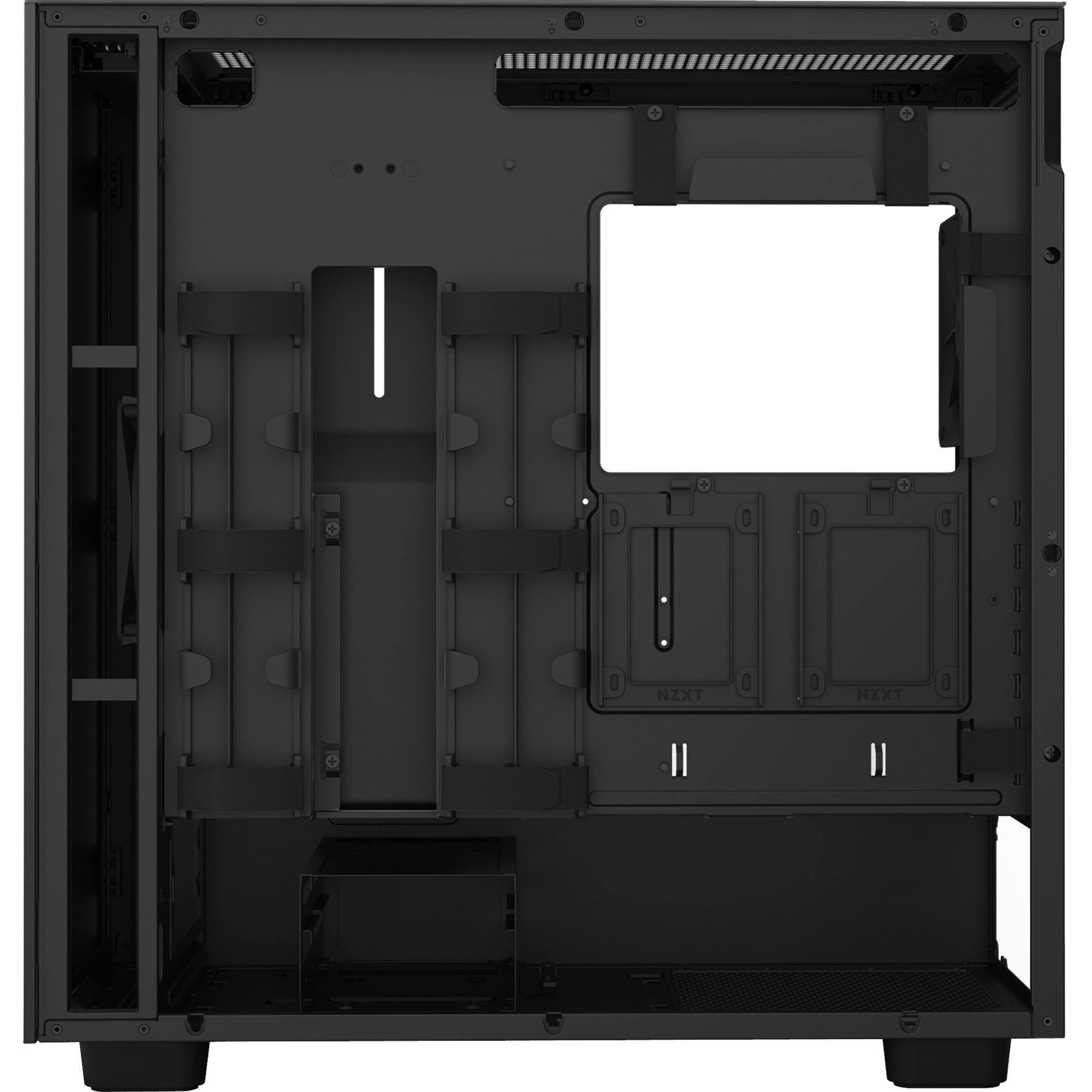 NZXT CM-H71BB-01 H7 MID-Tower Case, Tempered Glass, Black, 8 Expansion Bays, 7 Expansion Slots