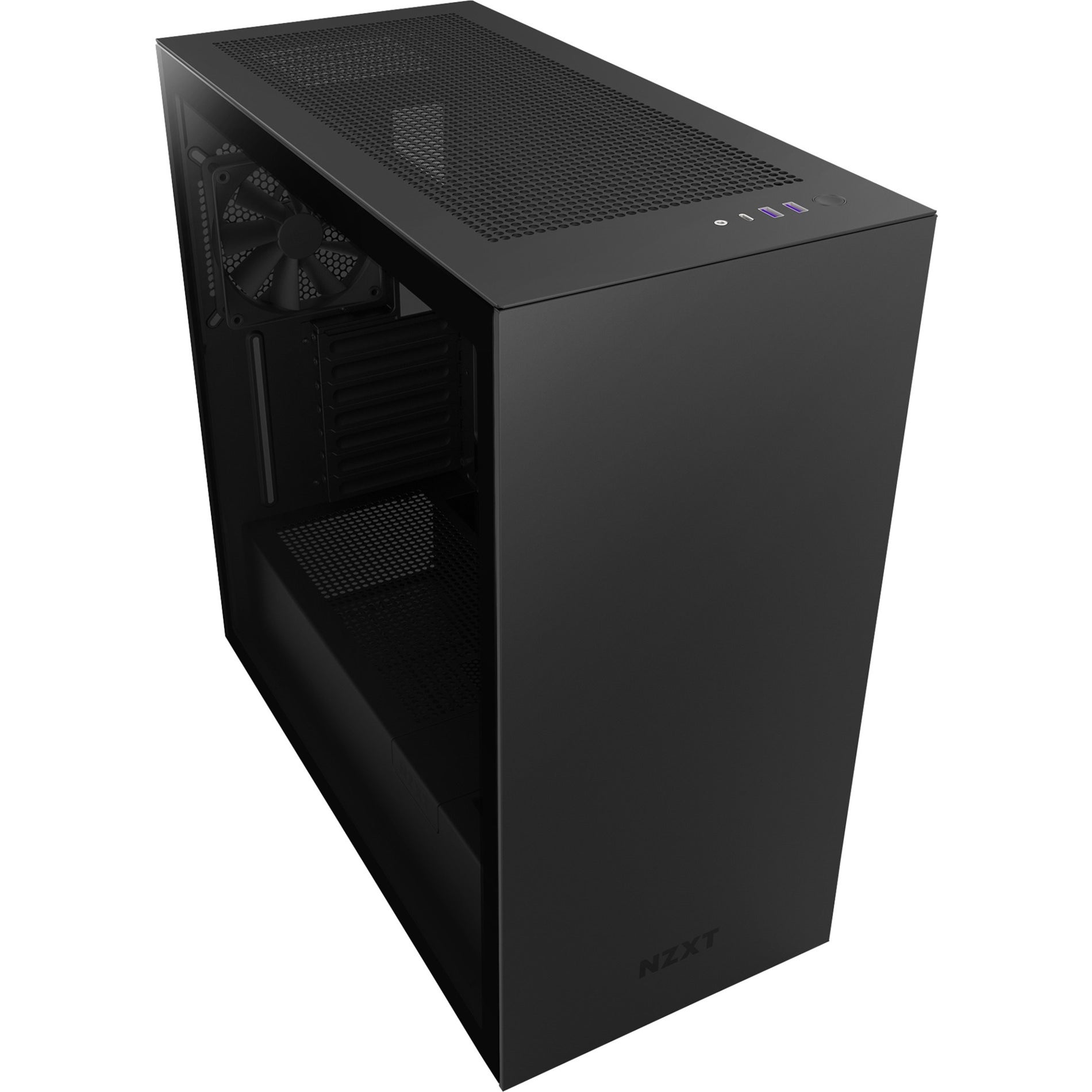 NZXT CM-H71BB-01 H7 MID-Tower Case, Tempered Glass, Black, 8 Expansion Bays, 7 Expansion Slots