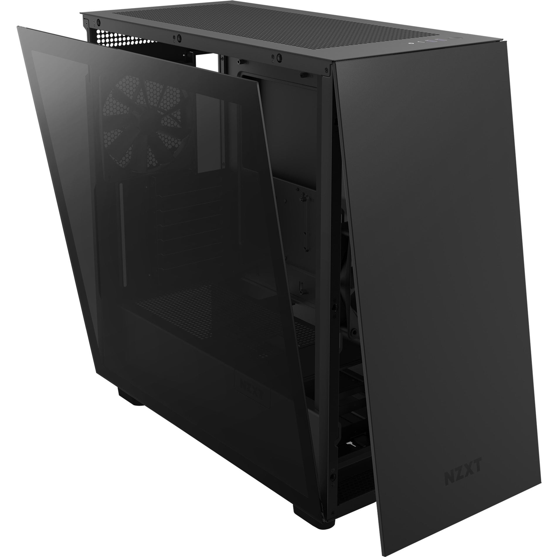 NZXT CM-H71BB-01 H7 MID-Tower Case, Tempered Glass, Black, 8 Expansion Bays, 7 Expansion Slots