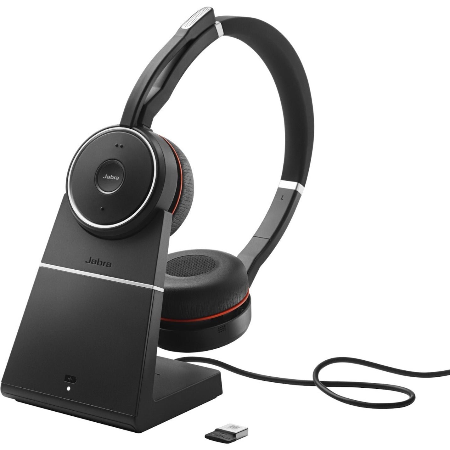 Jabra 7599-842-109 Evolve 75 Headset, Wireless Bluetooth Stereo Headset with Active Noise Canceling, Hands-free and Comfortable [Discontinued]