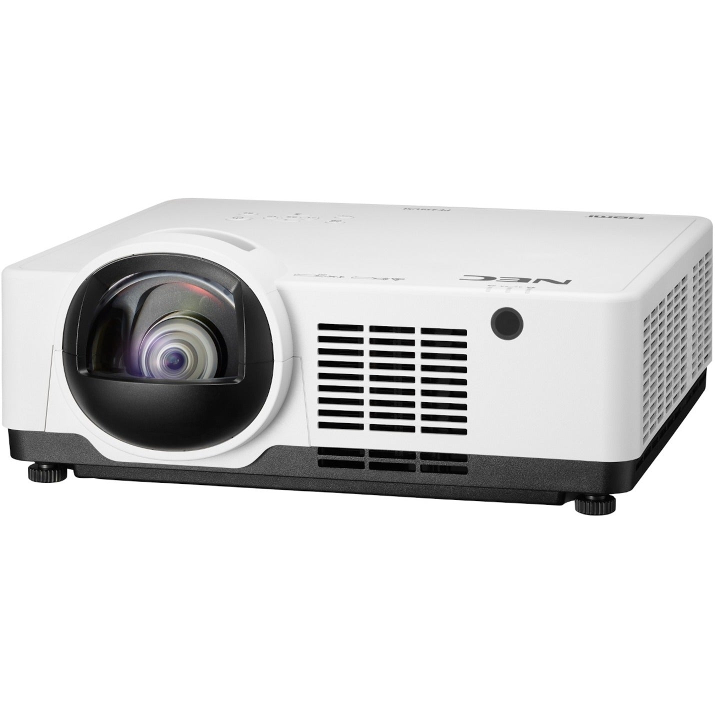 Sharp NEC Display NP-PE456USL Entry Installation Short Throw LCD Projector, 4,500 Lumen, WUXGA, Laser