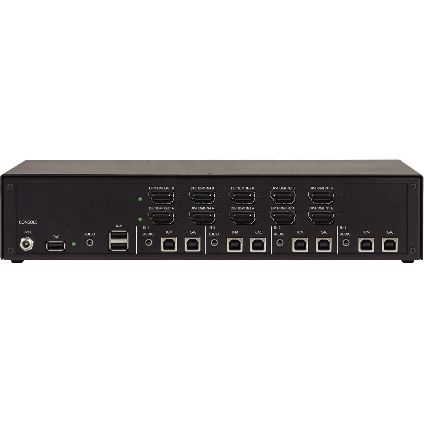 Black Box KVS4-2004HVX Secure KVM Switch - FlexPort HDMI/DisplayPort, 4 Computers Supported, 2 Local Users Supported