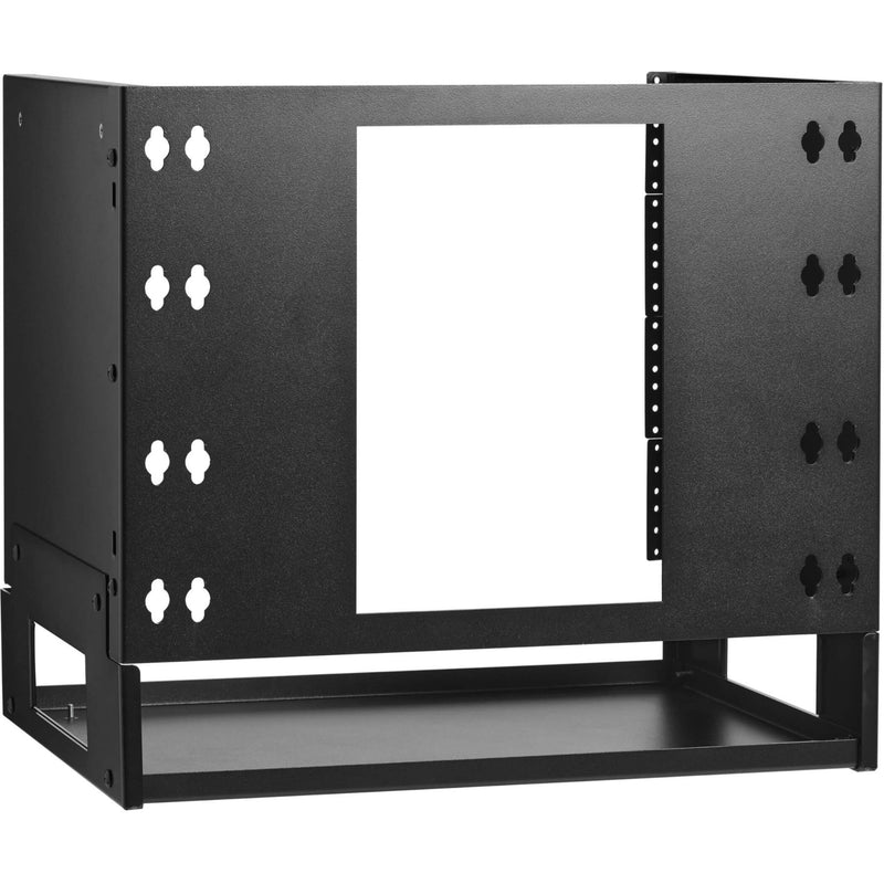 Detailed view of mounting system and rack unit spacing