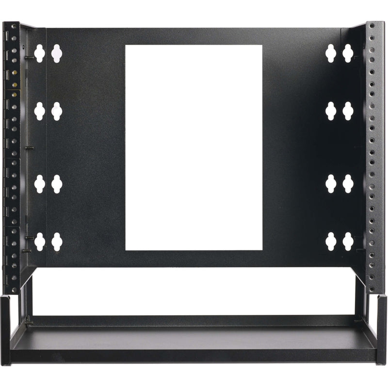 Front view showing universal mounting points and standardized rack spacing