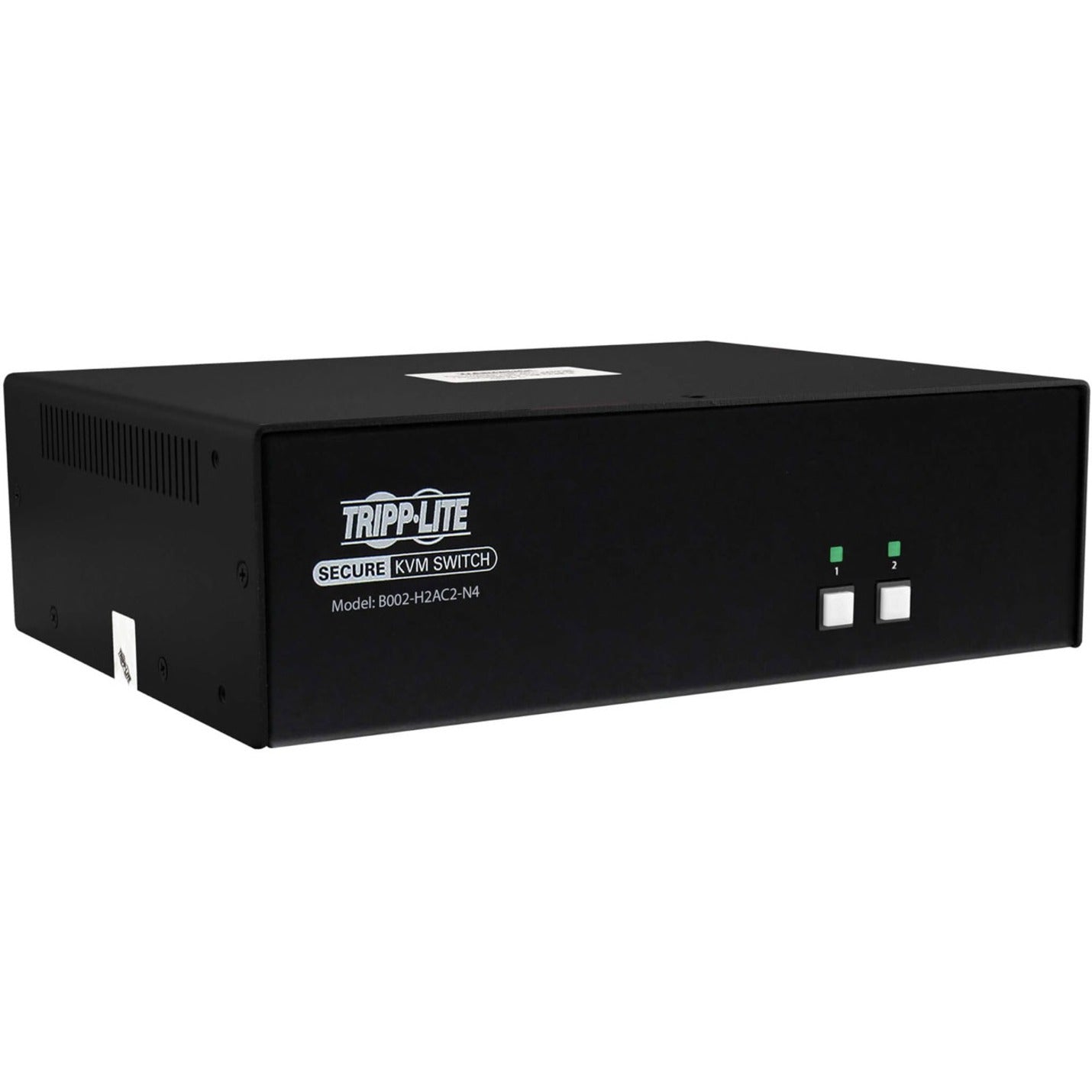 Tripp Lite B002-H2AC2-N4 2ポートデュアルモニターNIAP PP4.0認定 HDMI KVM スイッチ、3840 x 2160、3年保証、TAA 準拠
