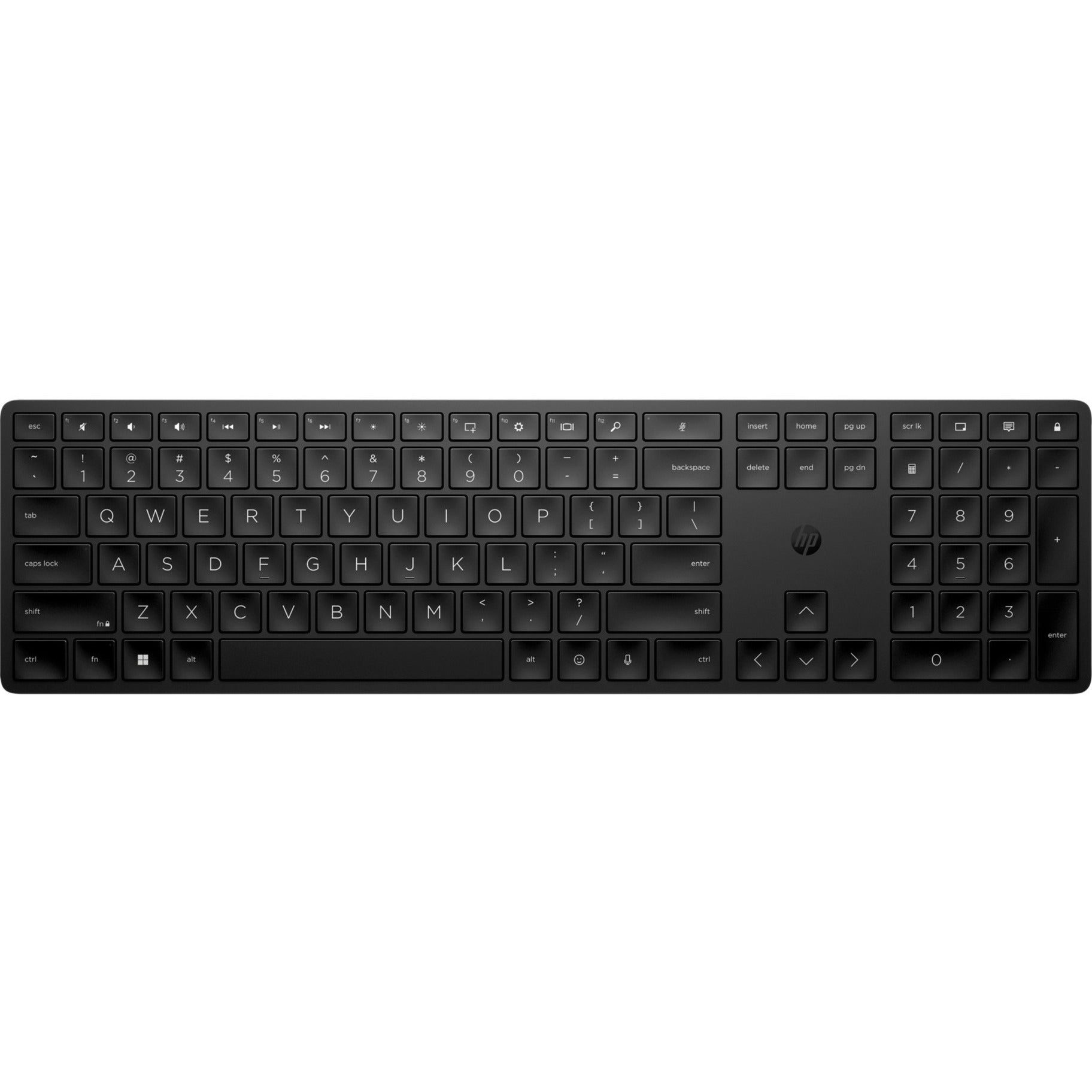 HP 4R184AA#ABL 450 Programmable Wireless Keyboard, Slim Design, Programmable Keys, LED Indicator